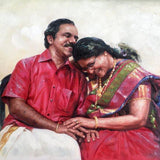 Personalized Oil Painting From Photos, handcraft art on Canvas-Show Case ARI100494-12