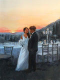 F&S Gift Store Wedding painting Custom wedding oil painting unique wedding painting newlywed gift for newlyweds in by OliFineArt