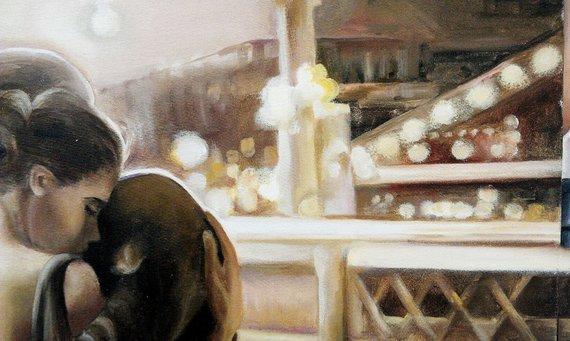 Personalized Oil Painting From Photos, handcraft art on Canvas-Show Case OIB100487-12