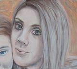 F&S Gift Store Custom Oil Painting female,Male,Mum, Dad Aunt,daughter,son, grandson Commission painted 12 x 16 inch Canvas Fine Art Painting, frameless
