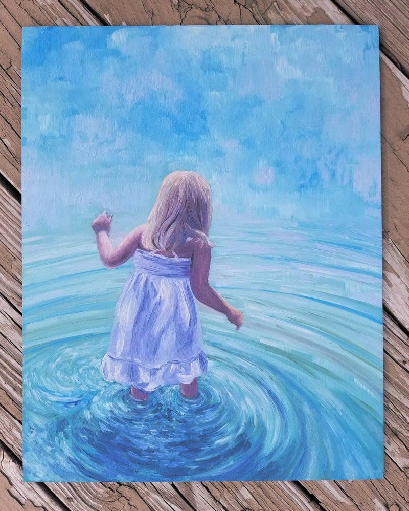 Personalized Oil Painting From Photos, handcraft art on Canvas-Show Case QMB100451-36