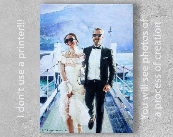 Personalized Oil Painting From Photos, handcraft art on Canvas-Show Case TIN101636-12