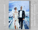F&S Gift Store Custom wedding portrait, Commission wedding oil painting, Hand painted portrait, Personalize portrait, Personalize painting