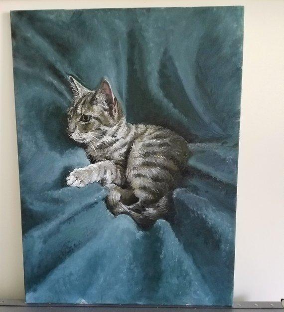 Personalized Oil Painting From Photos, handcraft art on Canvas-Show Case MGF100895-20