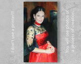 Personalized Oil Painting From Photos, handcraft art on Canvas-Show Case DRI102056-48