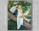Personalized Oil Painting From Photos, handcraft art on Canvas-Show Case IHS100989-20