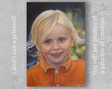 F&S Gift Store Portrait from photo, Custom oil painting, Child portrait, Custom kid portrait, Gift for mom, Anniversary gift, Family painting, Mom gift