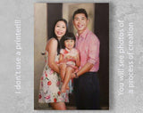 Personalized Oil Painting From Photos, handcraft art on Canvas-Show Case EFG101401-48