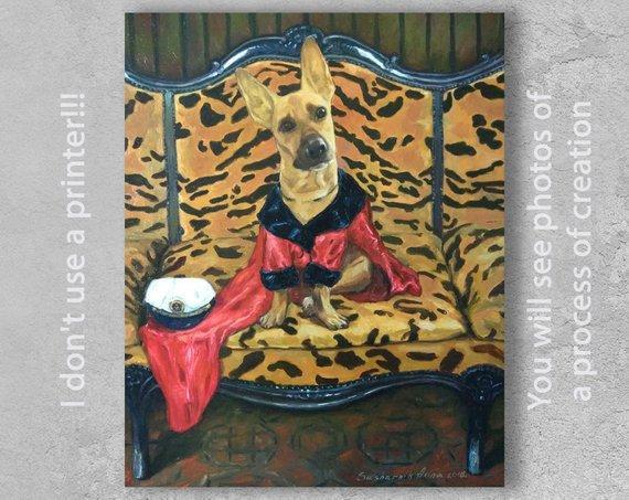 Personalized Oil Painting From Photos, handcraft art on Canvas-Show Case DMF101174-36