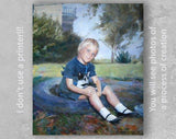 F&S Gift Store Custom child portrait, Commission art, Commission child, Oil painting, family painting, Custom portrait, Painting from photo