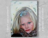 F&S Gift Store Custom child portrait, Painting portrait, Custom dog paintings, Commission painting, Gift for mom, Oil painting portrait custom, Mom gift