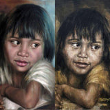 F&S Gift Store Custom portrait of children from photo|Children portrait|Oil painting on canvas|Portrait painting|Chrismast gift|housewarming gift