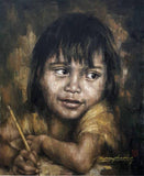 F&S Gift Store Custom portrait of children from photo|Children portrait|Oil painting on canvas|Portrait painting|Chrismast gift|housewarming gift