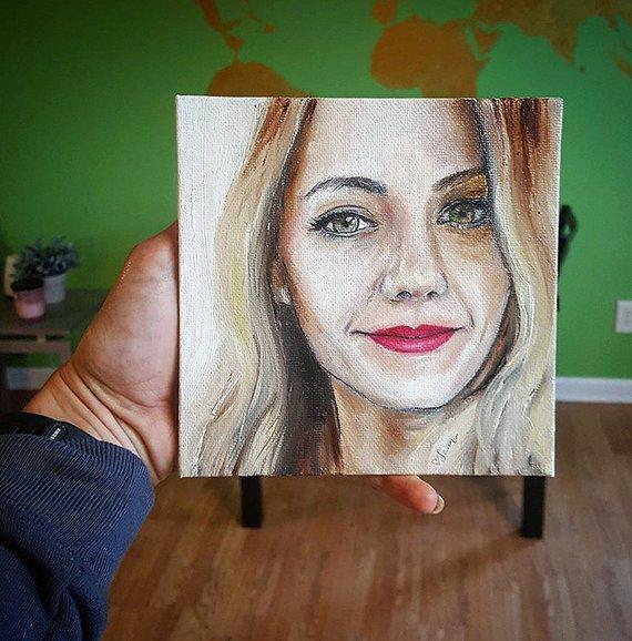 F&S Gift Store Custom Portrait - Original Painting - Portrait Painting - Personalized Gifts