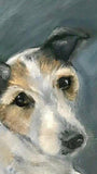 F&S Gift Store Pet portrait, original painting, canvas, oil painting, animal dog,cat, custom, commission, ready to hang, not on the high st, wall art,home