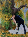 F&S Gift Store Custom Wedding Portrait Realistic Oil Painting on Canvas (from photo)