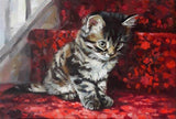 F&S Gift Store Custom Kitty Oil Painting, Custom Pet Portraits, Custom Kitten Portrait, Pet Portrait, Pet Memorial, Cat Art, Animal Painting, Original Art