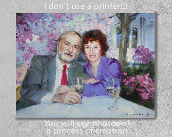 F&S Gift Store Commission portrait, Custom painting from photo, Custom portrait on canvas, Custom family portrait, Oil painting portrait custom