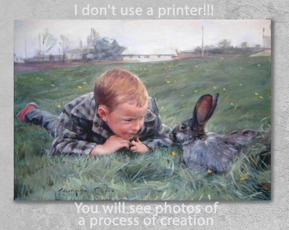Personalized Oil Painting From Photos, handcraft art on Canvas-Show Case TIH101224-24