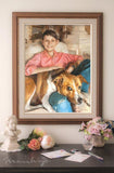 F&S Gift Store Custom Portrait Oil Painting, baby gift, one Child, 18 x 24 inches, whole body, impressionist background