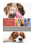 F&S Gift Store Gift Certificate, pet portrait, pet commission, pet painting, Redstreake original painting, Christmas Gift, Custom gift