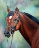 F&S Gift Store Horse portrait, Horse painting, Oil Portrait, from photo, animal portrait, handmade, pet painting, horse art, oil on canvas, oil painting,