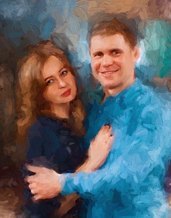 Personalized Oil Painting From Photos, handcraft art on Canvas-Show Case QSH101321-24