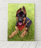 F&S Gift Store Mother's Day Gift Custom dog portrait Gift Dog portrait pet memorial Portrait from photo Dog lover gift dog painting digital portrait