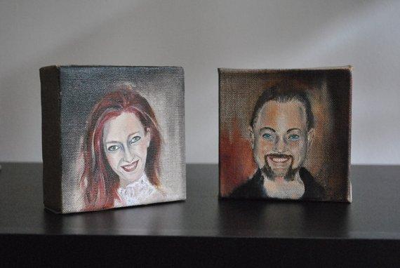 Personalized Oil Painting From Photos, handcraft art on Canvas-Show Case HBM100480-30