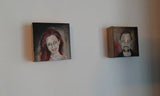 F&S Gift Store commissioned PORTRAITS,customised OIL PAINTING on natural canvas, small size portraits