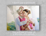 Personalized Oil Painting From Photos, handcraft art on Canvas-Show Case PPA102604-20
