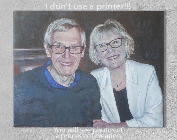 Personalized Oil Painting From Photos, handcraft art on Canvas-Show Case KDA102082-24
