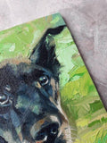 F&S Gift Store Custom pet portrait on canvas, Dog portrait from photo, Dog painting to order, Pet memorial, Animal art dog, Personalized pet art painting