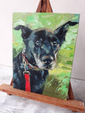 F&S Gift Store Custom pet portrait on canvas, Dog portrait from photo, Dog painting to order, Pet memorial, Animal art dog, Personalized pet art painting
