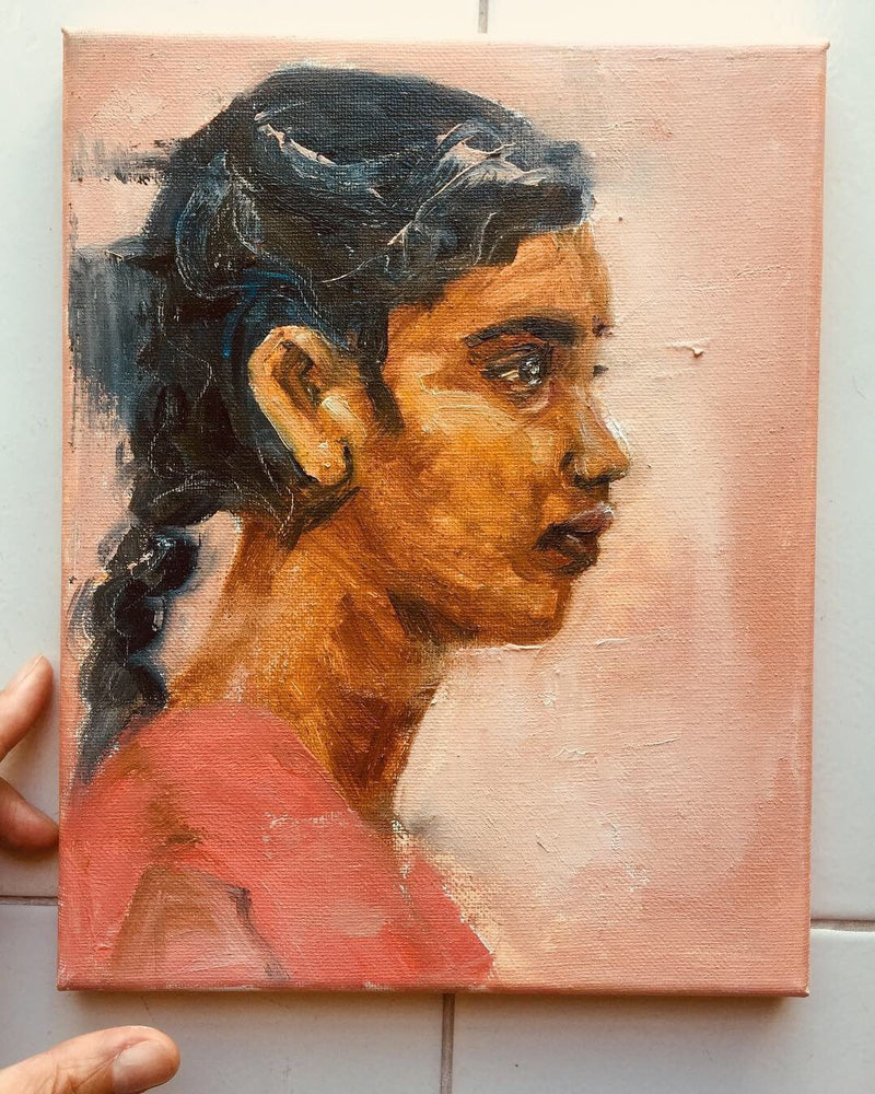 F&S Gift Store Custom Portrait â€?Small Oil Painting â€?gift to loved ones â€?Fine Art â€?Original Art â€?Oil on Canvas â€?Wall Deco