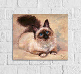 F&S Gift Store Custom Dog Portrait Painting from Photo Commission Cat Personalized Pet Gifts Original Artwork Painting on Canvas