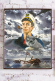 F&S Gift Store Weird art, commissioned painting, mixed media, oil painting, custom portrait, made to order, photo to painting, photo transfer, photoshop
