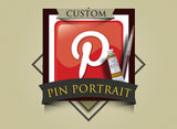 F&S Gift Store Custom Pin Portrait - Convert your favorite pin into a professional oil painting on canvas.