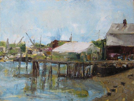 F&S Gift Store Custom House Portrait Oil Painting of Your Home, Cottage, Cabin, Personalized gift for parents