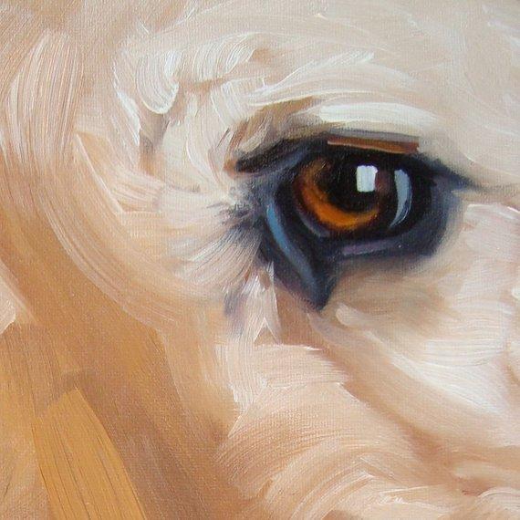 F&S Gift Store BigLoveMoose custom Pet Portrait Painting Oil Painting Dog Portraits Dog Paintings, by puci, 8x8 inches