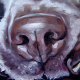 F&S Gift Store Black Labs & Gentle Giants, custom dog paintings, dog portraits, pet portrait Oil Paintings, 8x8"
