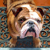 F&S Gift Store BOXERS & BULLDOGS, custom Pet Portrait Oil Paintings by puci, 10x10"