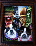 F&S Gift Store Custom commission TIKI DOG portrait Painting 8 x 10 acrylic oIL of your pet any pet