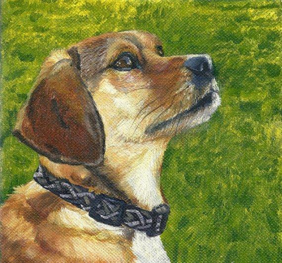 F&S Gift Store 5x5 Pet Portrait Oil Painting - Custom