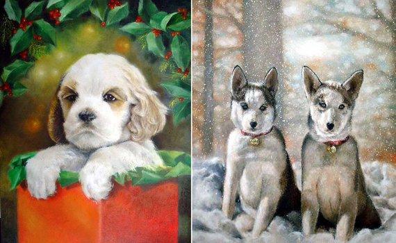 Personalized Oil Painting From Photos, handcraft art on Canvas-Show Case DGL100245-24