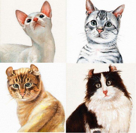 F&S Gift Store 16x20 Photograpy PORTRAIT SERVICE Custom Oil Painting 1 Pet Art