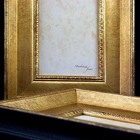F&S Gift Store 4x5 Wide Old Gold Frame for Photos Oil Paintings Wedding and Other Images
