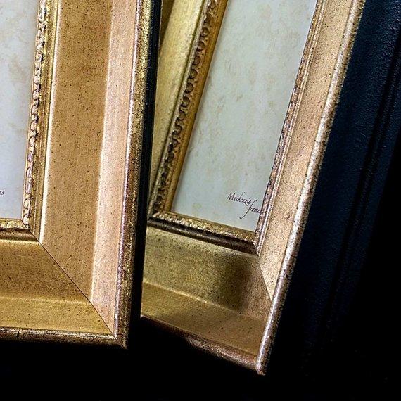 F&S Gift Store 4x5 Wide Old Gold Frame for Photos Oil Paintings Wedding and Other Images