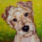 F&S Gift Store Beloved Companions, CUSTOM Pet Portrait Oil Painting, 8x8"