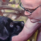 F&S Gift Store PerennialPals, CUSTOM Pet Portrait Oil Painting, 10x12" (pet&person)